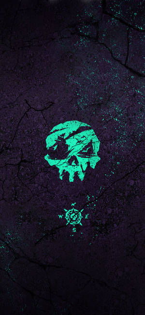Fond de ecran logo Sea Of Thieves craniu busolă