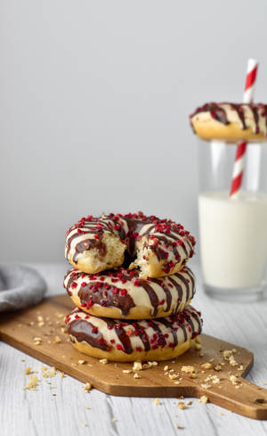 Wallpaper gogosi patisserie cu glazura — Galaxy Tab S9 Fundal