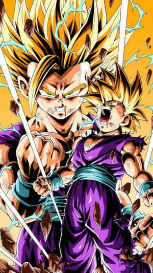 Gohan iPhone — Dragon ball z GIF Fundal