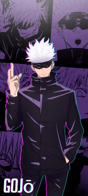 Purple Gojo Jujutsu Kaisen IPhone — Honor Magic V5 Fundal