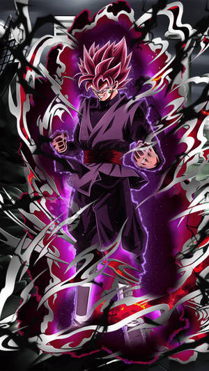 Goku Black încărcându-se iPhone — Anime telefon Fundal
