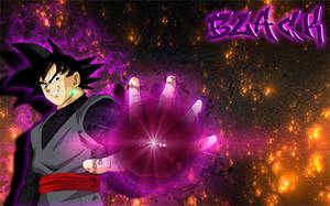 Goku Negru cu Orbul Roz-Închis