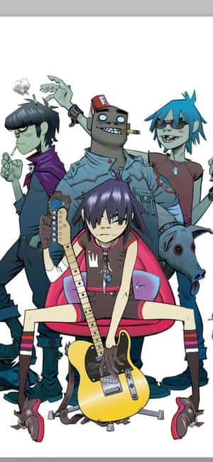 Gorillaz iPhone [wallpaper] — Oppo A6k Fundal