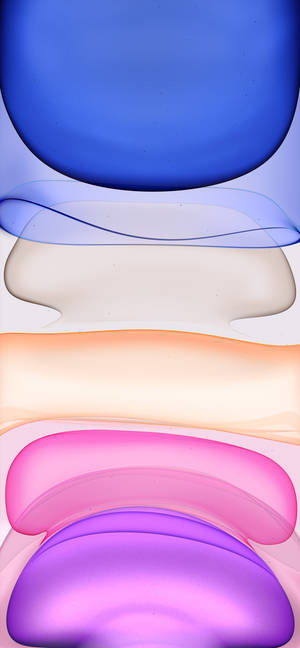 Fond de ecran iPhone 11 cu morman abstract colorat.