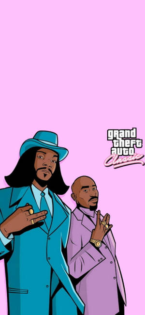GTA Snoop Dogg și Tupac — iPhone 17 Fundal