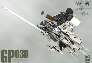 Gundam GP03D Alb Mobil Suit Gundam — Gundam GIF Fundal