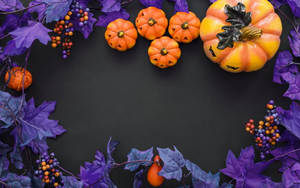 Halloween mov drăguț și estetic — Atmosferă de Halloween Fundal