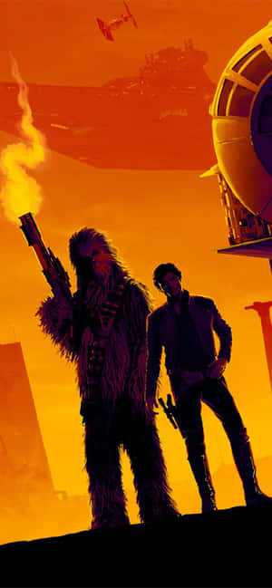 Han Solo și Chewbacca în Solo: A Star Wars Story — Galaxy C Fundal