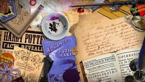 Harry Potter Estetică Carte de Poțiuni — Harry potter estetic Fundal