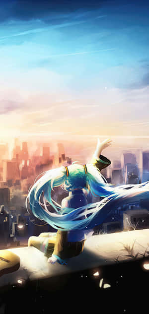 Hatsune Miku Phone — Oppo Find X8s Fundal