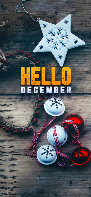 Wallpaper Salut Decembrie Ornamente de Sărbătoare. — iPhone 18 Pro Fundal