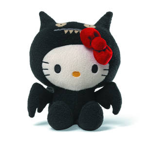 Tapet Hello Kitty Halloween vampir negru — Hello Kitty Halloween Fundal