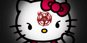 Fond de ecran Hello Kitty Halloween Semn Însângerat — Hello Kitty Halloween Fundal