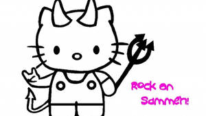 Fond de ecran Hello Kitty Halloween malefic — Hello Kitty Halloween Fundal