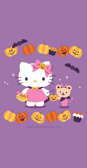 Fond de ecran Hello Kitty Halloween Grafic Mov — Hello Kitty Halloween Fundal