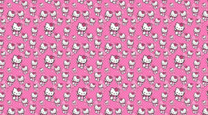 Hello Kitty roz care merge cu grafică încărcată