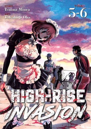 Fond de ecran High-Rise Invasion Mască Anime — Oppo Pad 5 Mat Display Fundal