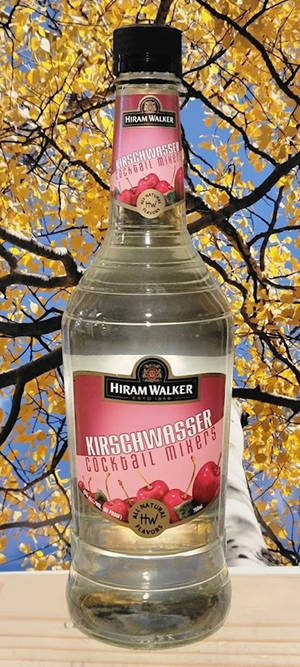 Hiram Walker Kirschwasser Cocktail Mixers Fotografie — 20:9 Fundal