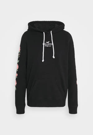 Hoodie jachetă neagră Hollister wallpaper — Desaturat Fundal