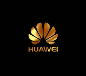 Fond de ecran Huawei gold brand logo — Huawei Fundal