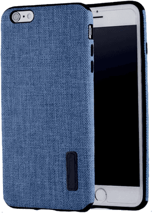 Husă de telefon din material textil albastru — Albastru închis Fundal