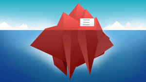 Iceberg Desen Animats Chromebook tapet — Chromebook Fundal