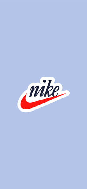 Logo Nike Albastru — iPhone 17 Fundal