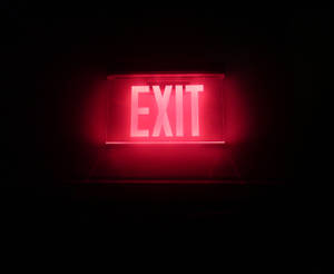 Tapet Ieșire Neon Roșu