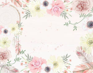 Modele boho florale, fundal — 5:4 Fundal