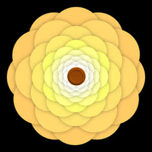 Ilustrație abstractă cu floare galbenă
