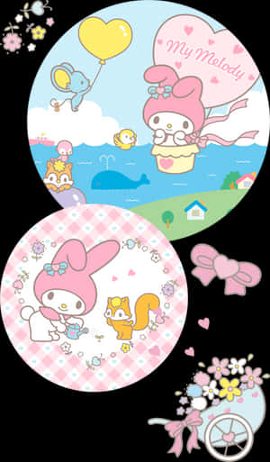 Cele mai populare produse - My Melody, descărcare HD PNG — Maro estetic GIF Fundal
