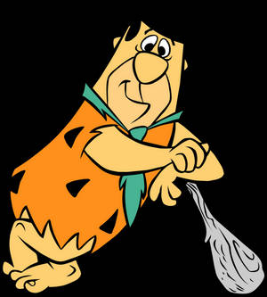 Ilustrație Fred Flintstone cu liliac wallpaper — Oppo Find N Fundal