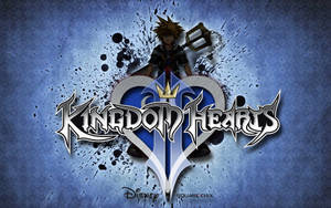 Ilustrație Frumoasă a Logo-ului Kingdom Hearts — Oraș anime GIF Fundal