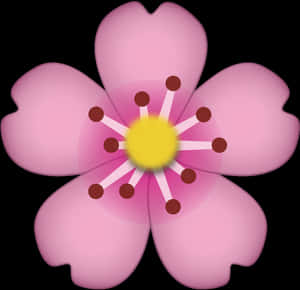 Fișier Clipart Flori de Cireș - Emoji Flori de Cireș Png, Png Transparent