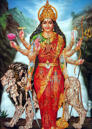 Imagini cu Durga Maa — Realme Pad 3 Fundal