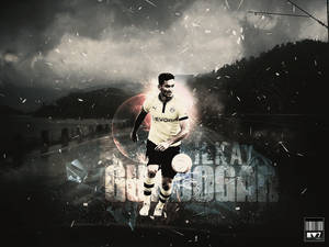 Imagine Ilkay Gündogan alb-negru — Fotbal Fundal