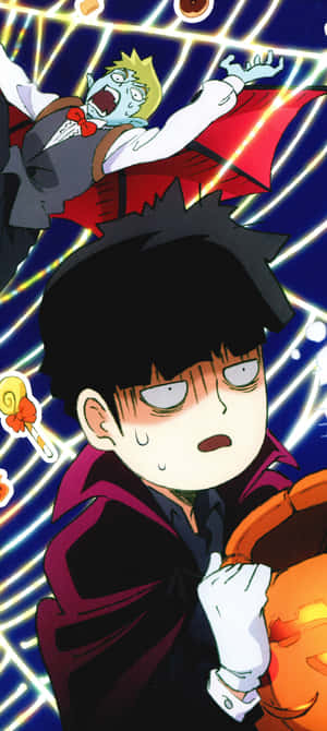 Mob Psycho poze — Realme Note 80 Fundal