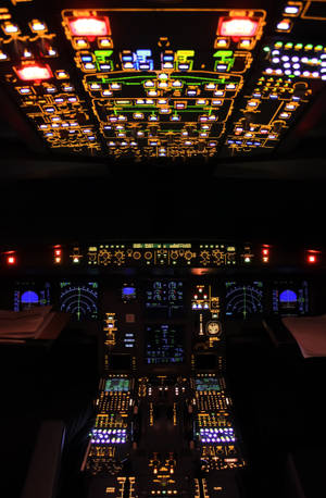 Wallpaper cool cu cockpit de avion — Honor MagicPad 3 Pro 12.3 Fundal
