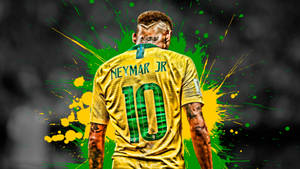 Neymar 4K vopsea stropită