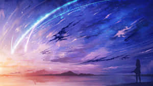 Fundal anime violet