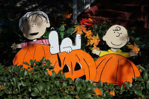 Imagini Charlie Brown de Halloween — Charlie Brown Halloween Fundal