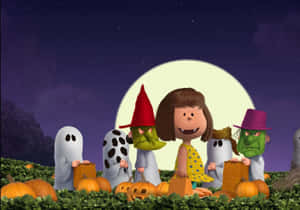 Imagini Charlie Brown de Halloween — Charlie Brown Halloween Fundal