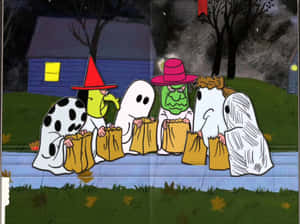 Imagini Charlie Brown de Halloween — Charlie brown halloween Fundal