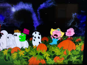 Imagini Charlie Brown de Halloween — Drăguț estetic Halloween Fundal