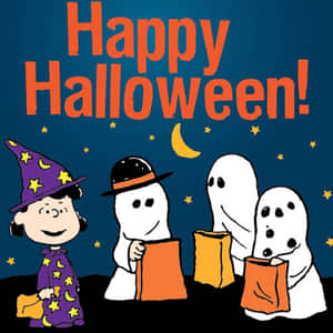 Imagini cu Charlie Brown de Halloween — iPad Pro 11 Fundal