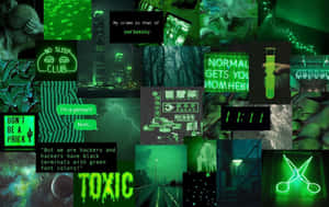Imagini estetice verzi — Verde neon Fundal