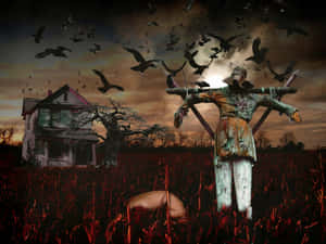 Imagini înfricoșătoare de Halloween — Drăguț estetic Halloween Fundal