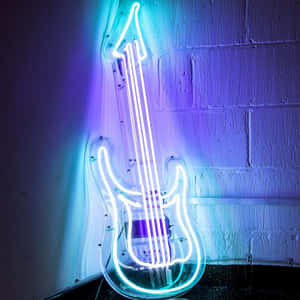 Imagini cu estetică neon albastru — Albastru neon estetic Fundal