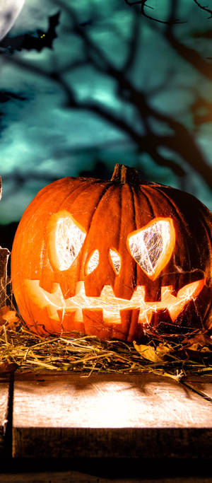 Telefon Drăguț de Halloween — Pixel 11 Fundal