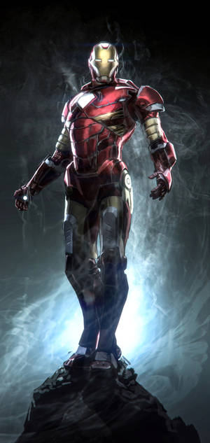 Invincible Avenger Iron Man Superhero — Galaxy A17 Fundal